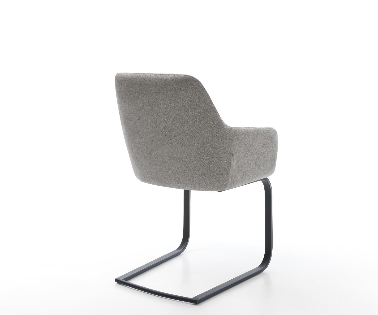 Jídelní židle Pejo-Flex tkanina Měkký šedá jídelní židle plochá černá taštičkové pružiny - Obrázek 5