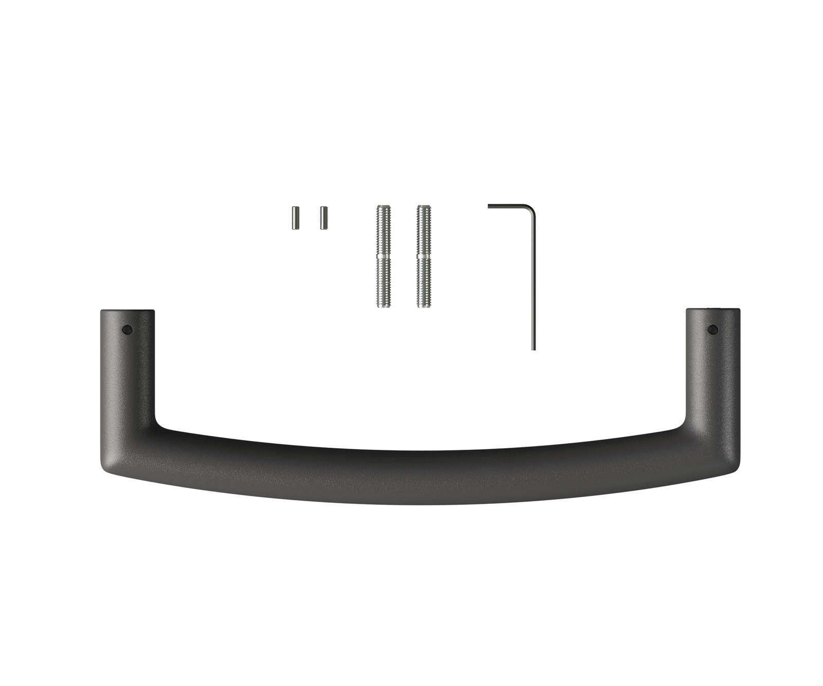 Úchyt jídelní židle Flex kulatý kov černý - Obrázek 2