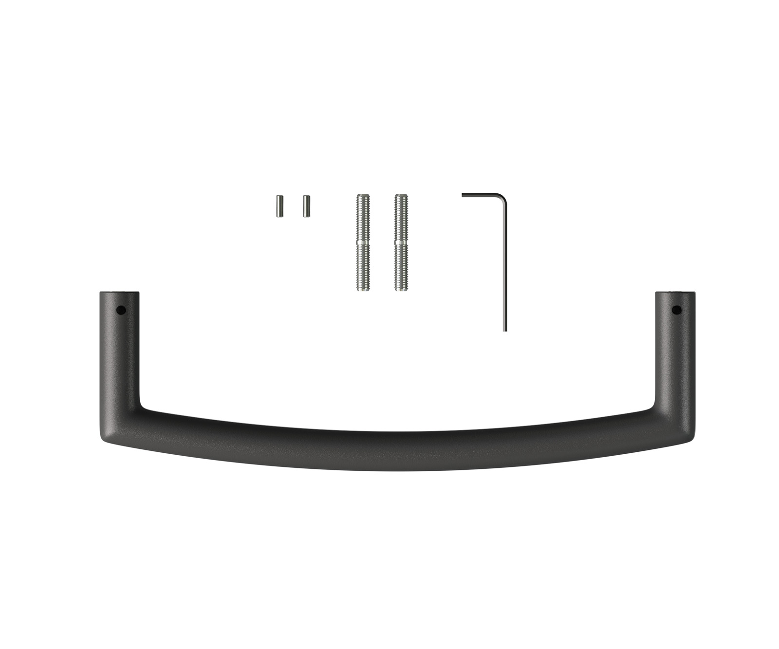 Úchytka na jídelní židli Flex plochá kov černá - Obrázek 2