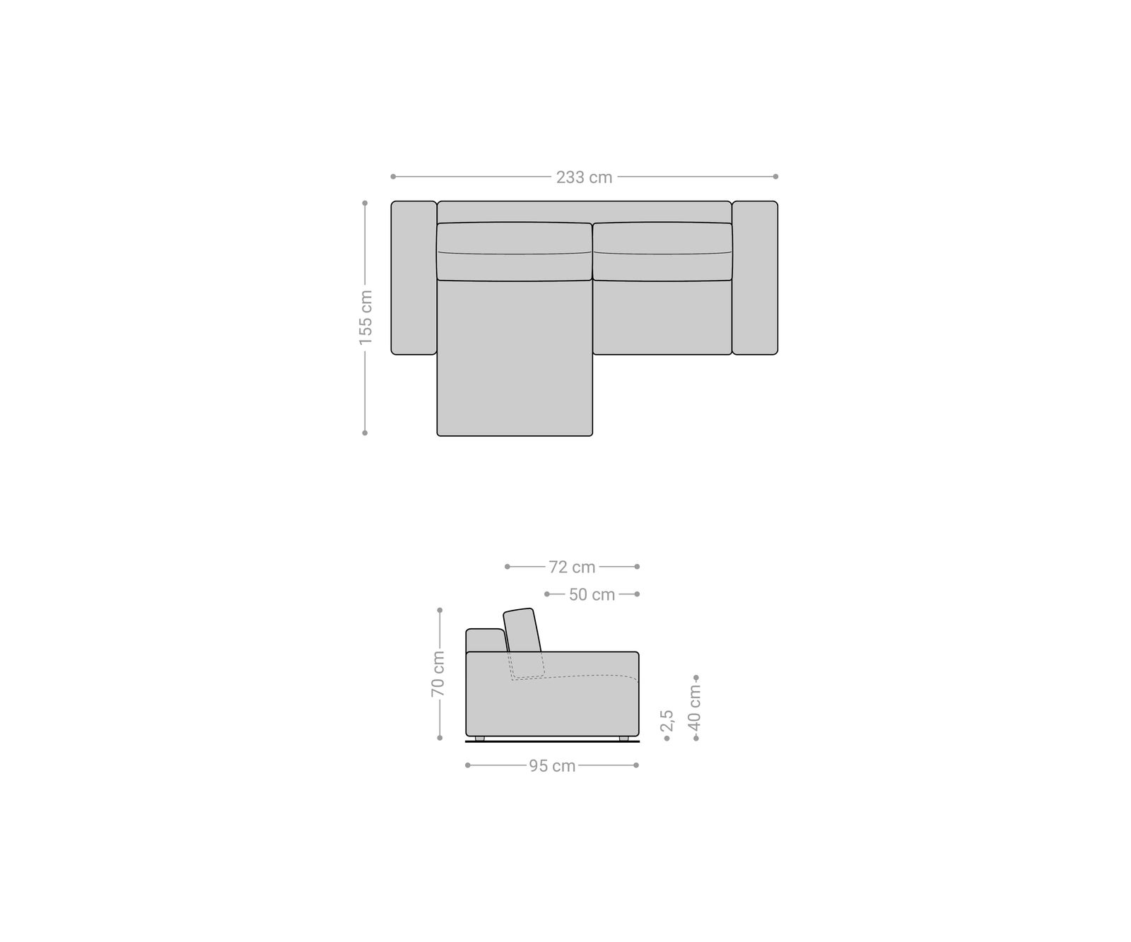 Rohová pohovka Lanzo 230x155 cm mikrovlákno khaki hnědá variabilní lenoška - Obrázek 7