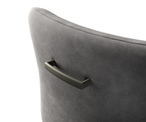 Úchyt na židli Flex plochý kov titanová barva