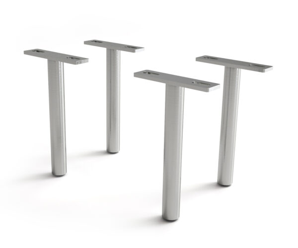 Podnož kulatá nerezová ocel 20 cm (sada 4 ks)