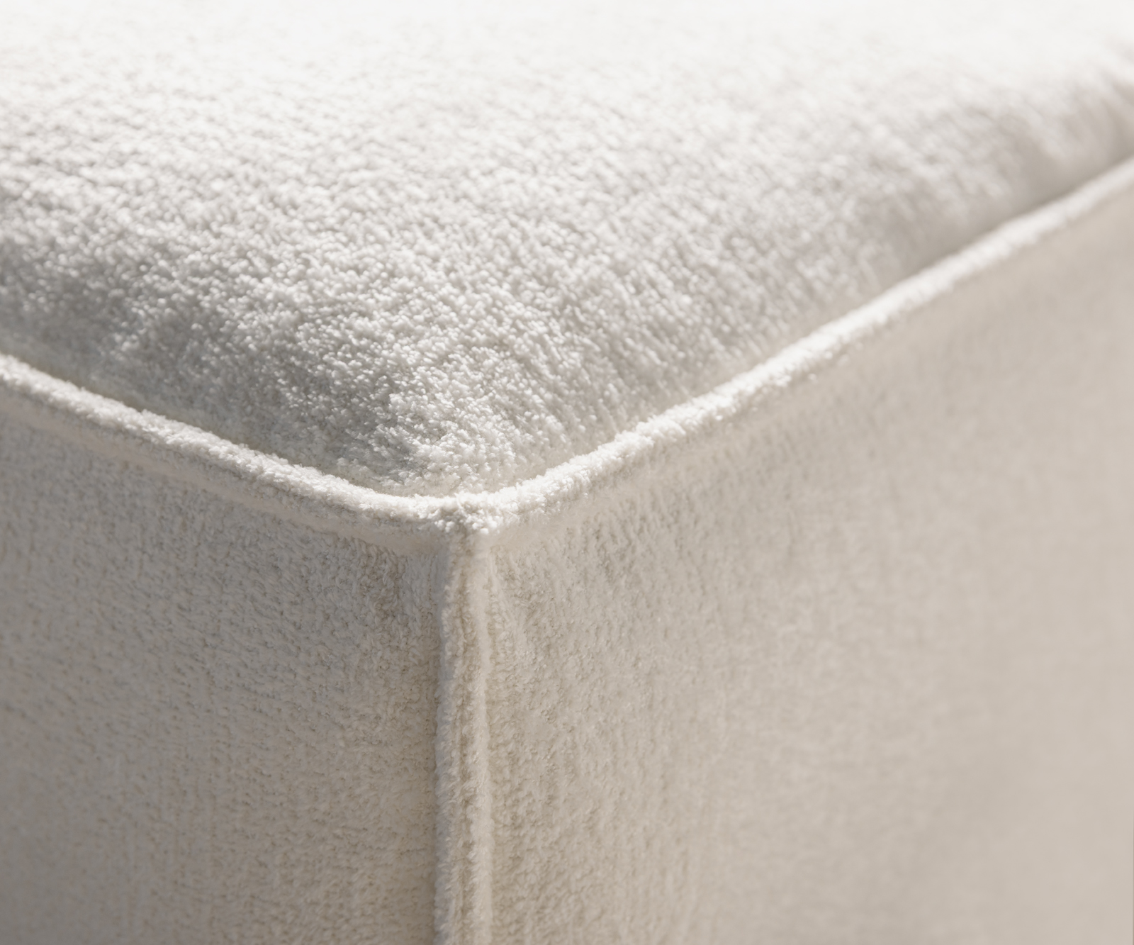 Pohovka ve tvaru "U" Freestyle 360x290 cm bouclé měkký béžová prošívaná - Obrázek 5