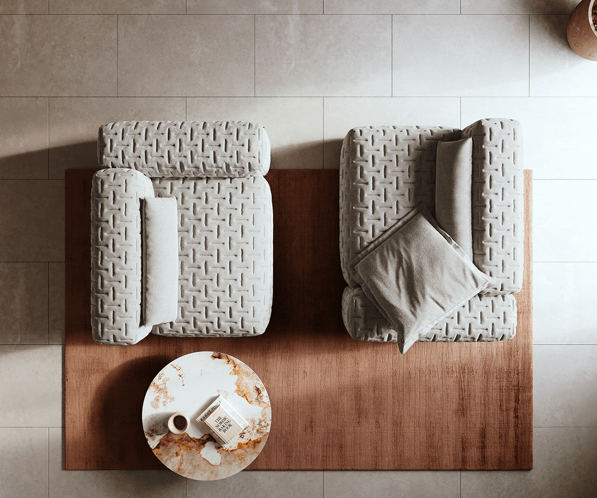 Pohovka Freestyle 280x110 cm látka Měkký šedá prošívaná - Obrázek 6