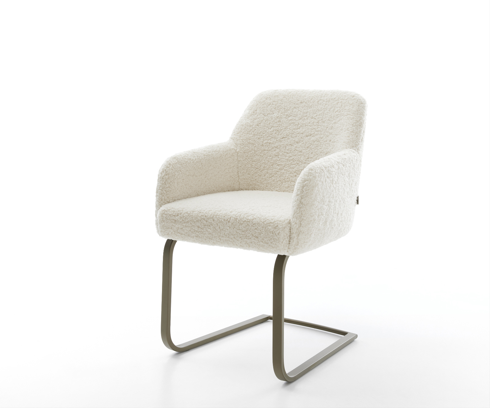 Jídelní židle Greg-Flex plyšový manšestr béžová jídelní židle plochá titanová barva taštičkové pružiny