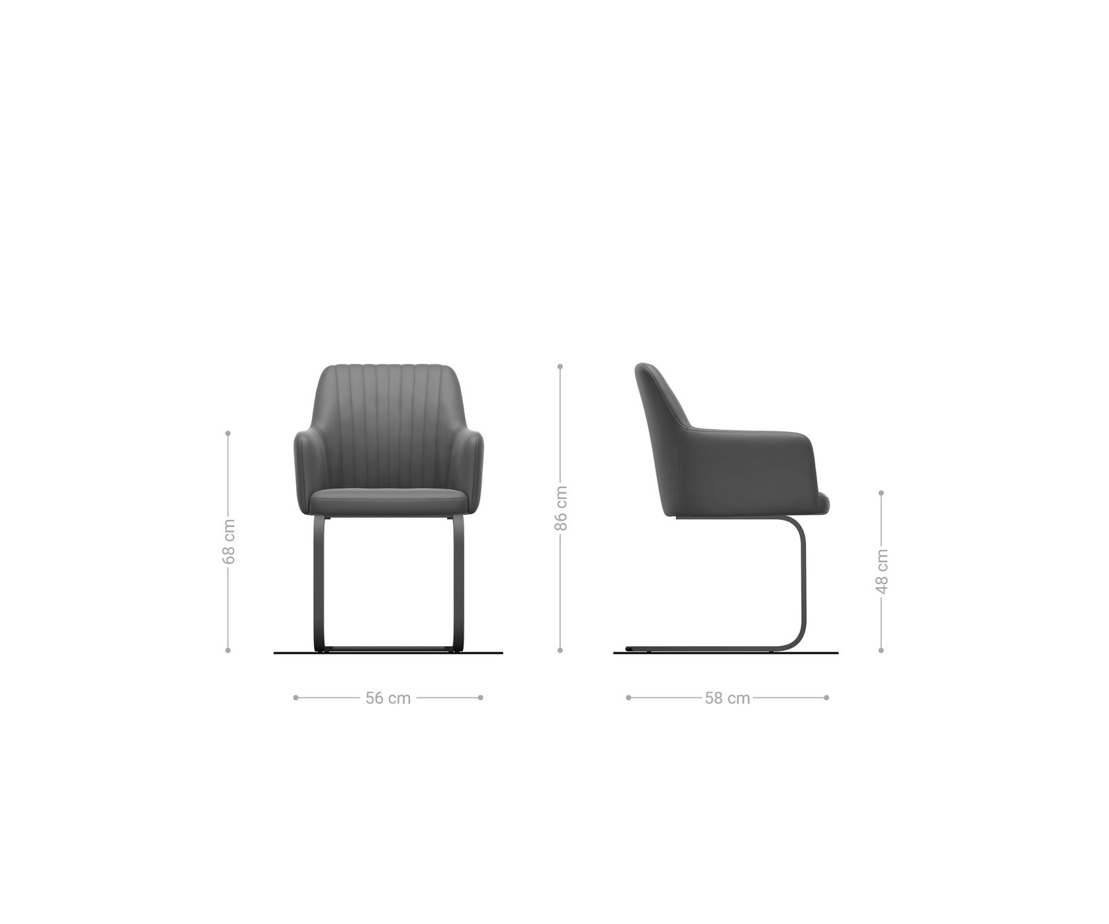 Jídelní židle Greg-Flex plyšová látka béžová jídelní židle plochá nerezová ocel taštičkové pružiny - Obrázek 6