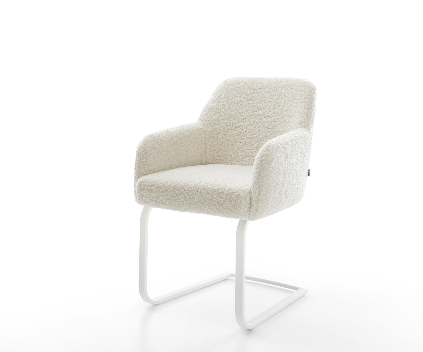 Jídelní židle Greg-Flex plyšová látka béžová jídelní židle plochá bílá taštičkové pružiny