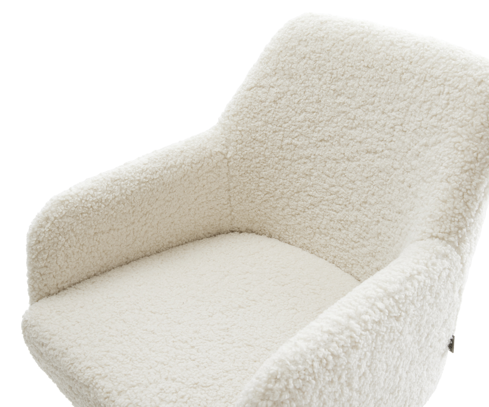 Jídelní židle Greg-Flex plyšová látka béžová jídelní židle plochá bílá taštičkové pružiny - Obrázek 4