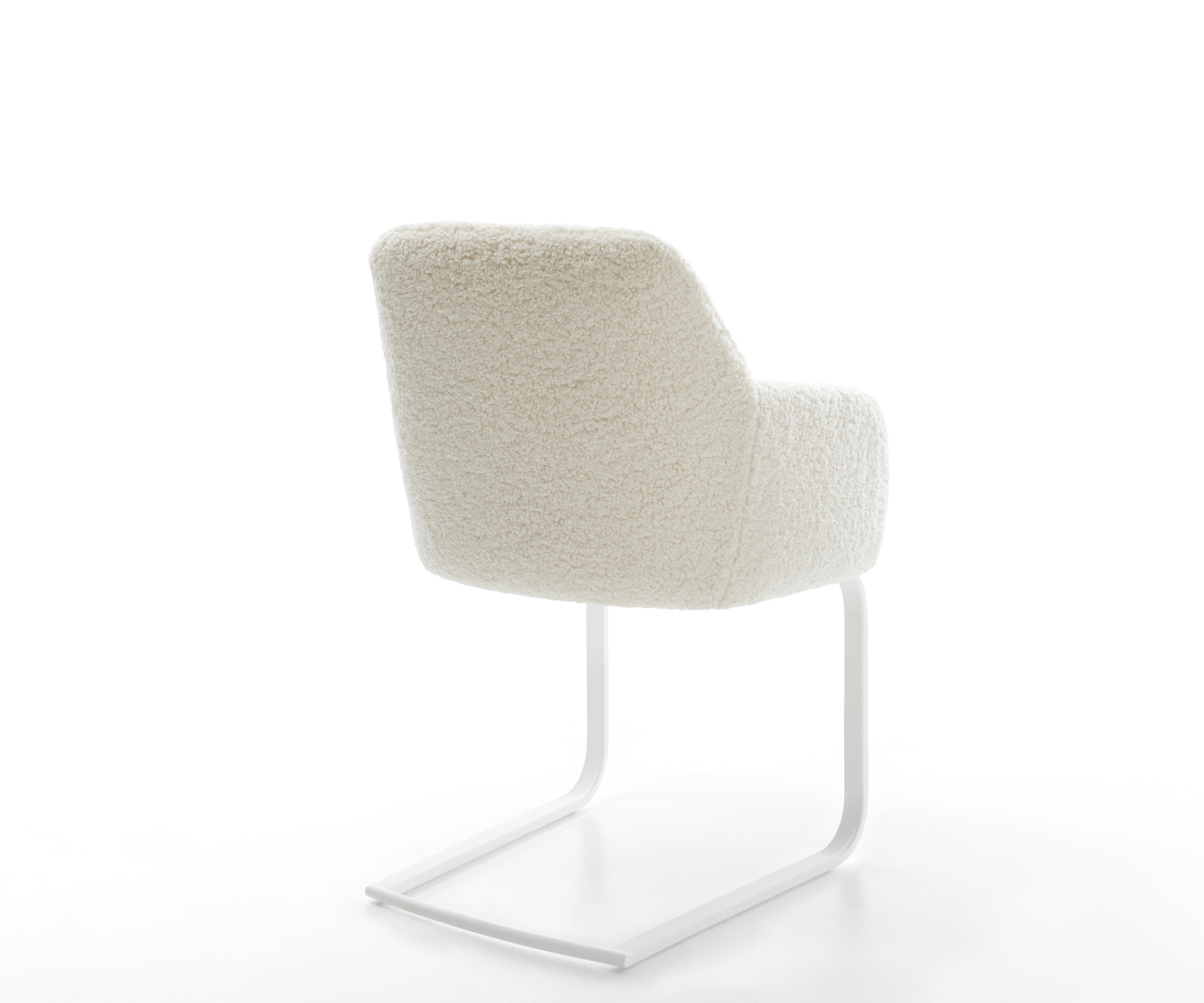 Jídelní židle Greg-Flex plyšová látka béžová jídelní židle plochá bílá taštičkové pružiny - Obrázek 5