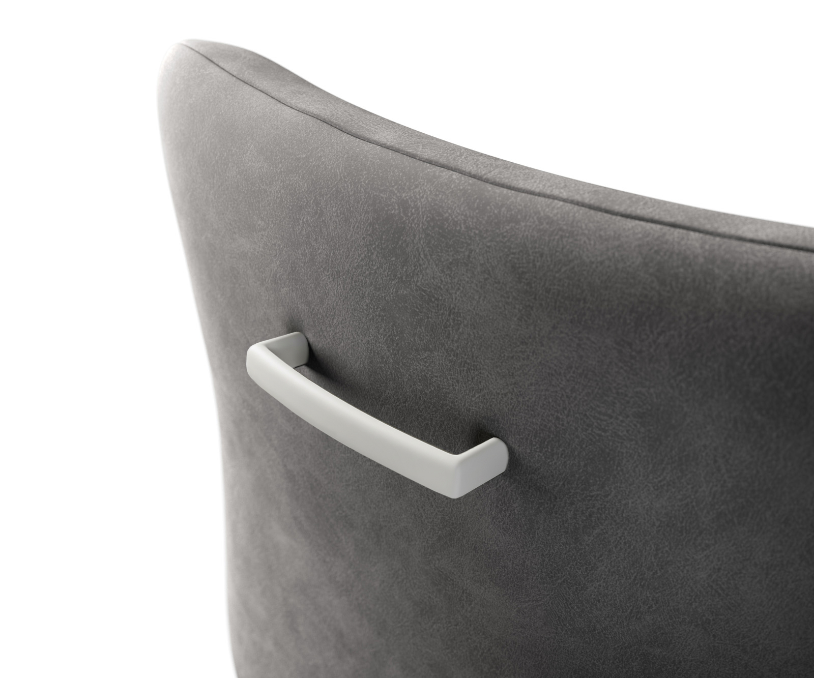 Úchyt na židli Flex plochý kov bílý