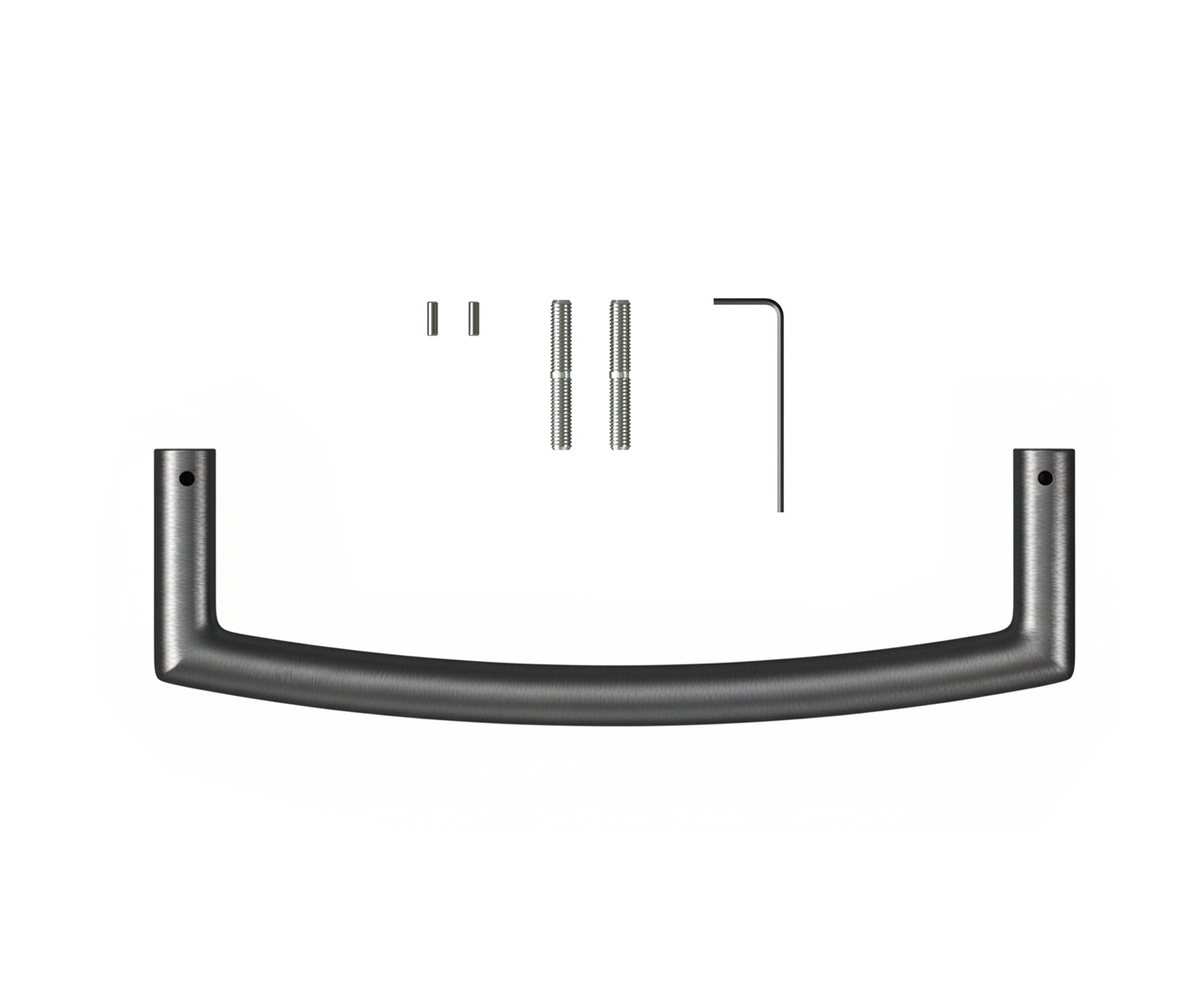 Úchyt jídelní židle Flex plochý nerezová ocel grafit - Obrázek 2