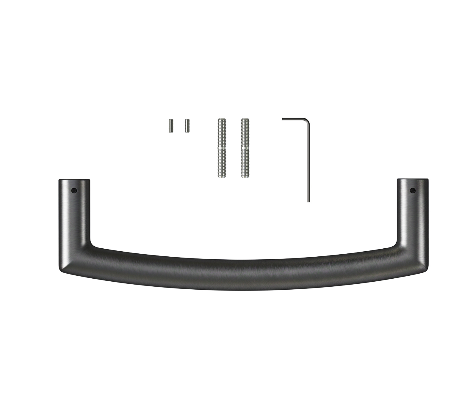 Úchyt jídelní židle Flex kulatý nerezová ocel grafit - Obrázek 2