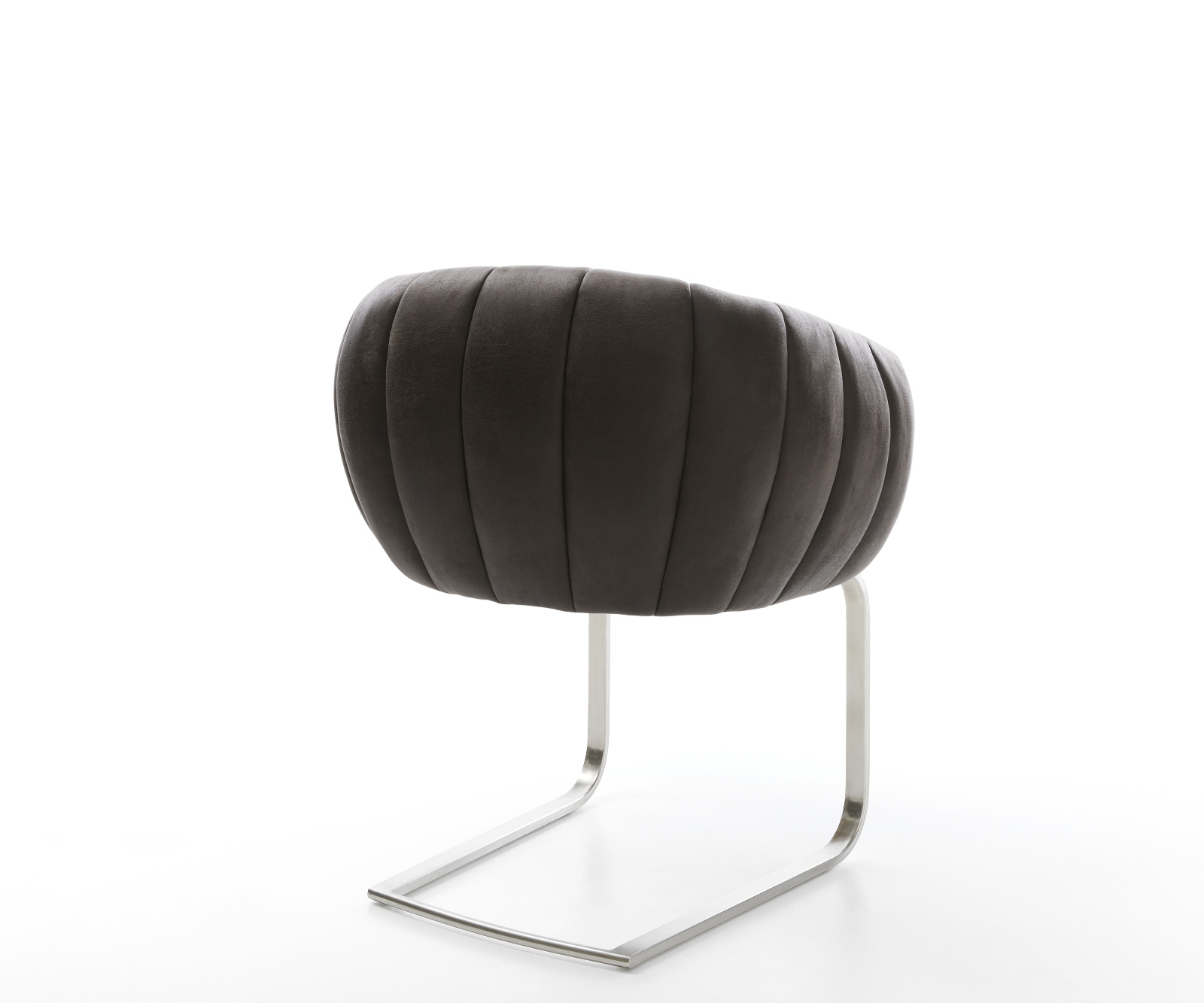 Jídelní židle Jada-Flex mikrovlákno antracitová vintage jídelní židle plochá nerezová ocel taštičkové pružiny - Obrázek 5