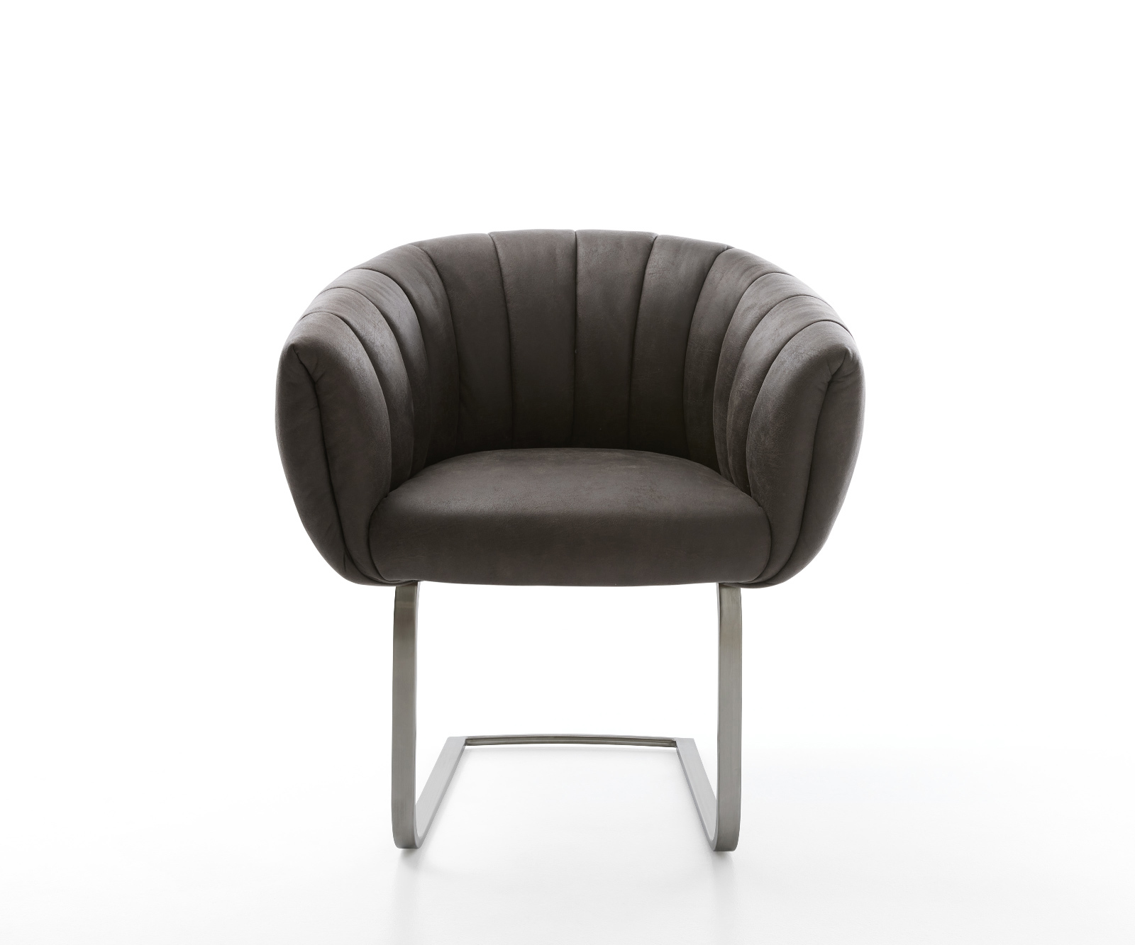 Jídelní židle Jada-Flex mikrovlákno antracit vintage jídelní židle plochá grafit taštičkové pružiny - Obrázek 2