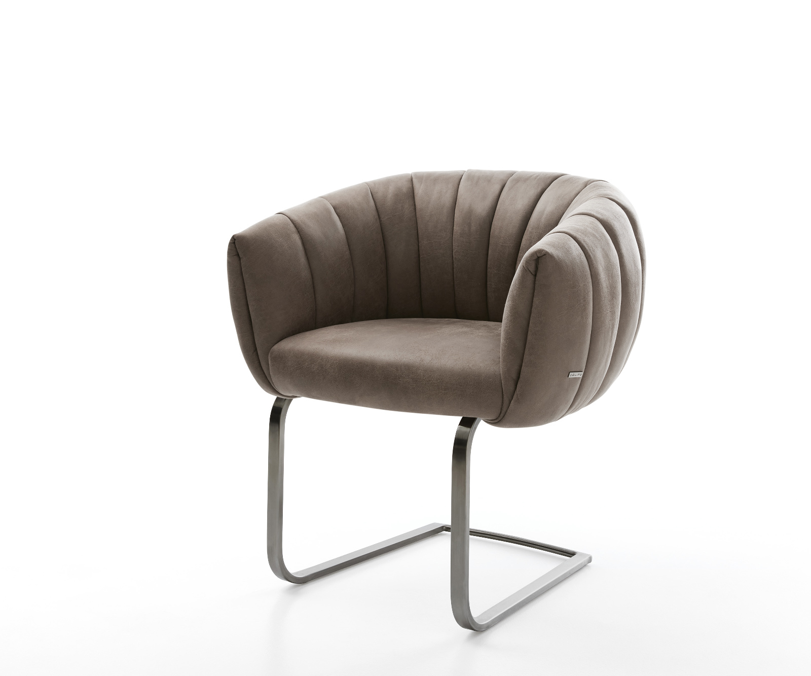 Jídelní židle Jada-Flex mikrovlákno taupe vintage jídelní židle plochá grafit taštičkové pružiny