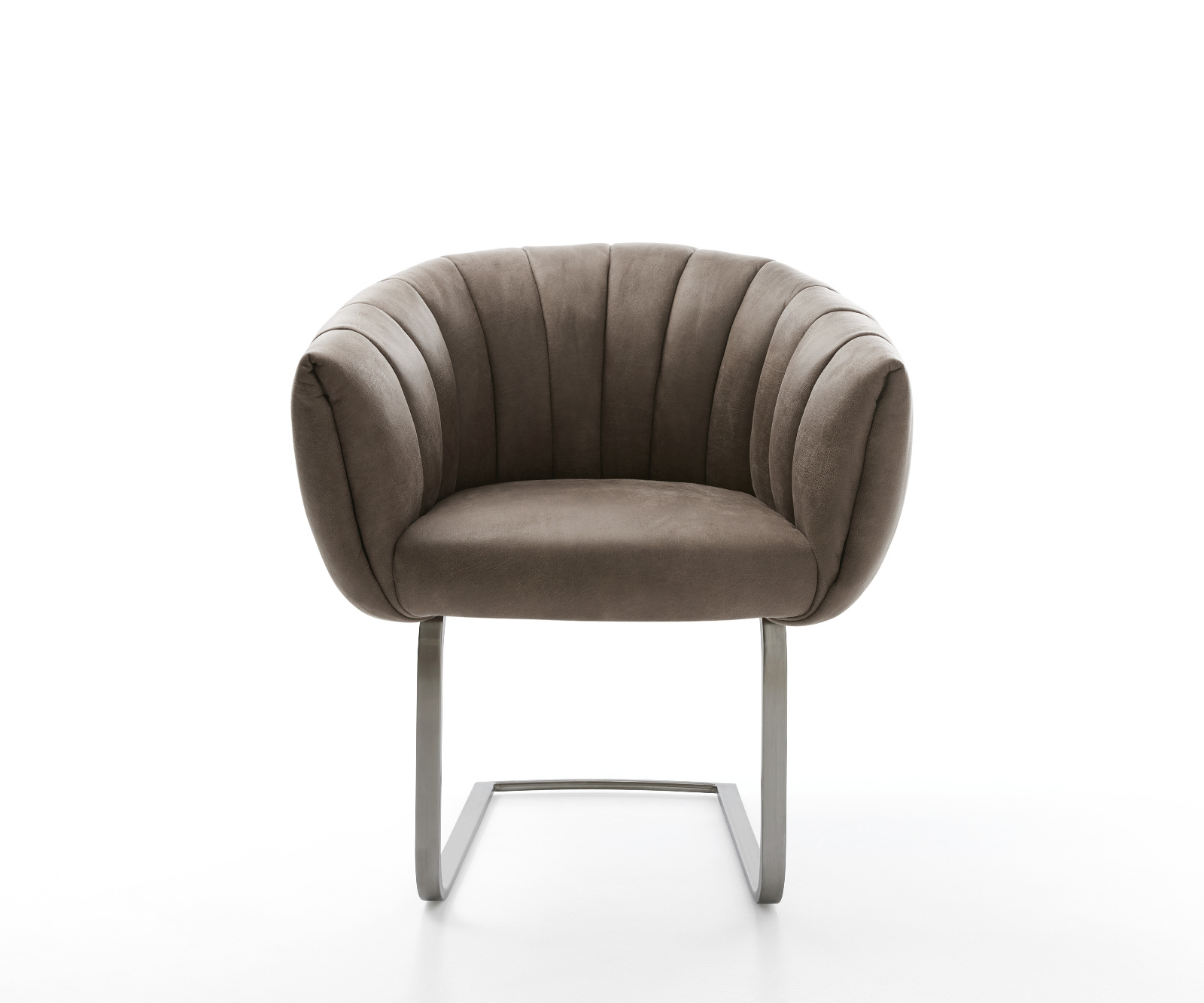 Jídelní židle Jada-Flex mikrovlákno taupe vintage jídelní židle plochá grafit taštičkové pružiny - Obrázek 2