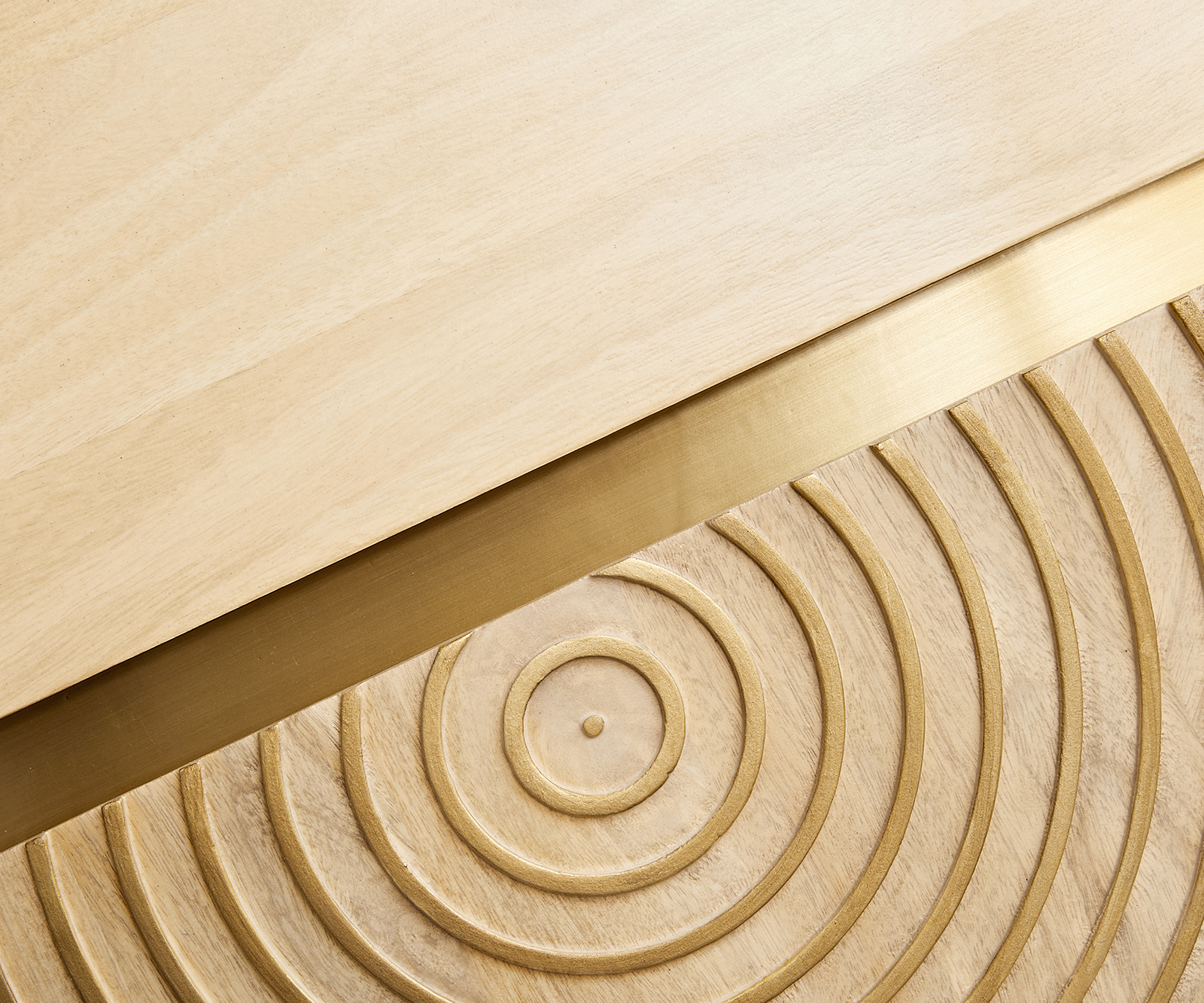 Skleněná vitrína Budaya 115x135 cm mango přírodní 4 dvířka podnož čtvercová - Obrázek 3