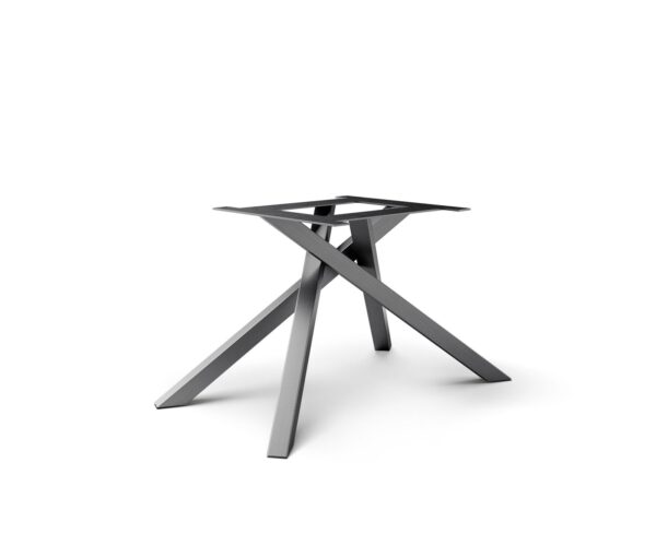 Křížová podnož obdélníková nerezová ocel grafit pro rozkládací stůl 180-300 cm