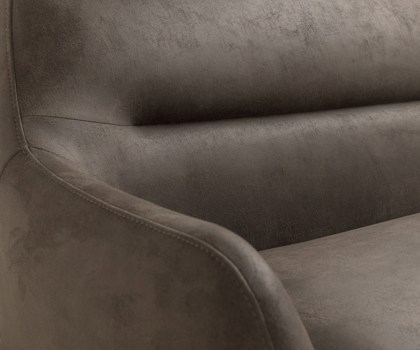 Jídelní lavice Taya-Flex 285×190 cm mikrovlákno taupe vintage křížová podnož hranatá titanová barva taštičkové pružiny levá - Obrázek 7