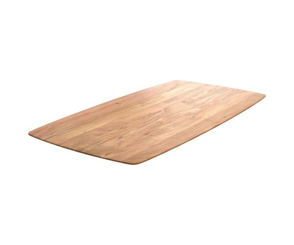 Jídelní stůl Edge deska oválný tvar 180x90 cm akácie přírodní švýcarská hrana