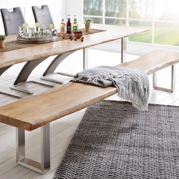 Deska lavice Live Edge nepravidelná hrana 295x40x5 akácieová příroda