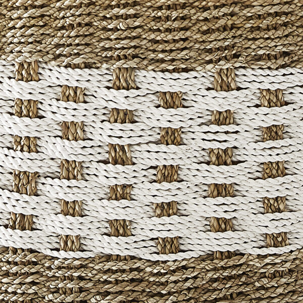 Konferenční stolek Kelli 105×105 cm přírodní mořská tráva