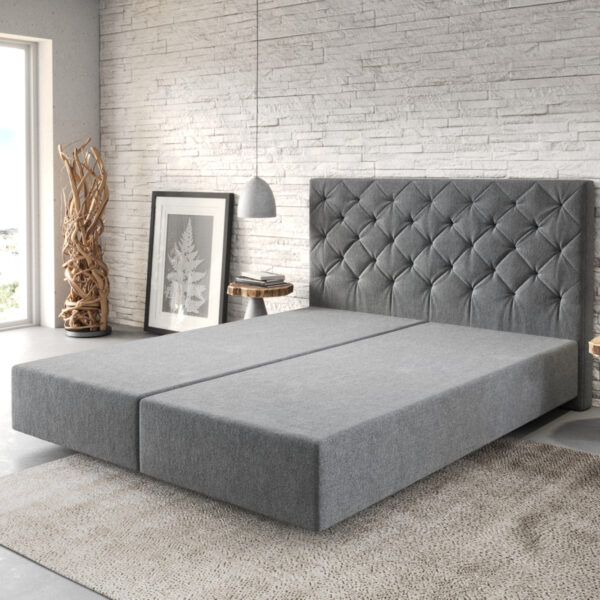 Postel Boxspring Dream-Great 160×200 cm mikrovlákno antracitová