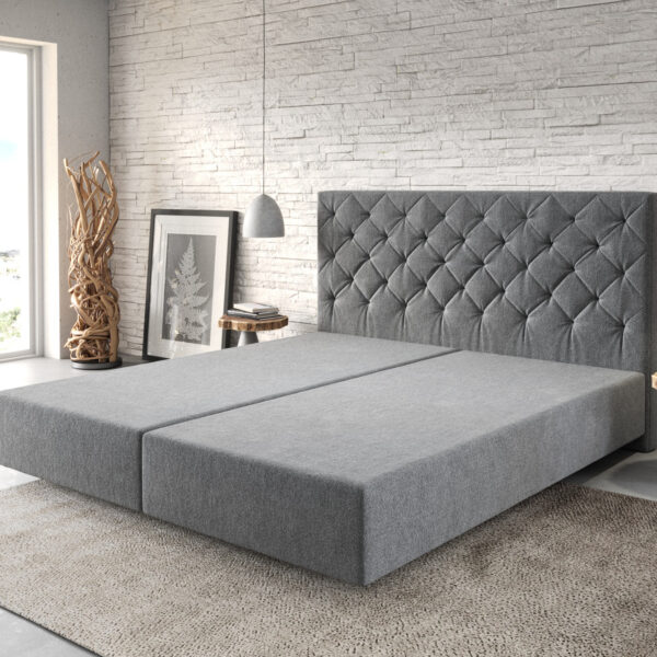 Postel Boxspring Dream-Great 180×200 cm mikrovlákno antracitová