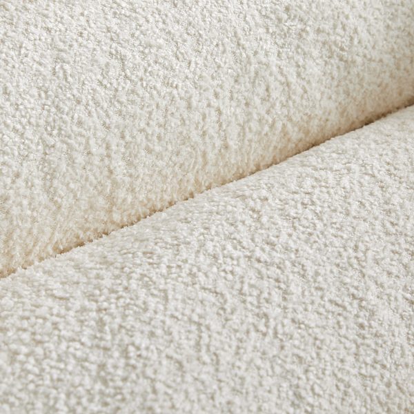 Podnož pro boxspring postele dream-well 160×200 cm bouclé krémově-bílá